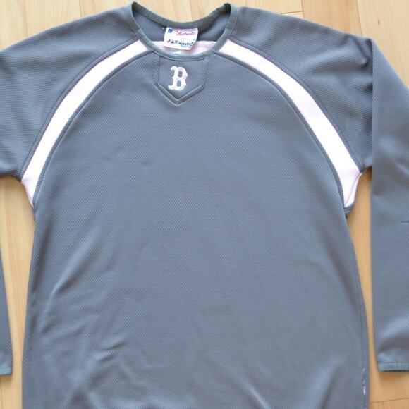 Vintage Majestic Red Sox Jersey Athletic Tee - Picture 2 of 7